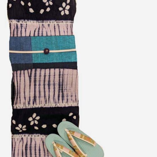 <span class="title">大きな横段柄の浴衣、柄合わせでこんなに変わります</span>