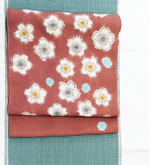 <span class="title">折衷コーデ　と　本場結城のコーディネート</span>