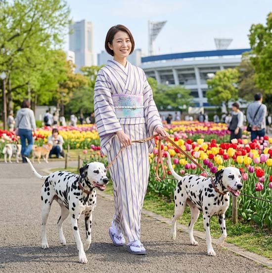 <span class="title">紫陽花の型絵染</span>